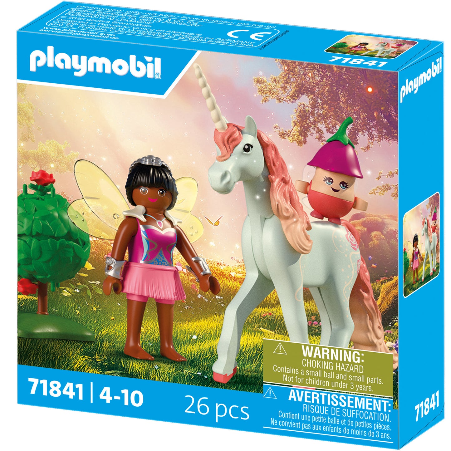 71841 Magic Unicorns: Sammeleinhorn Himmelsrose mit Fee, Konstruktionsspielzeug
