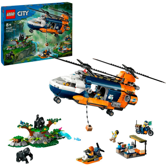 LEGO 60437 City Dschungelforscher-Hubschrauber, Konstruktionsspielzeug