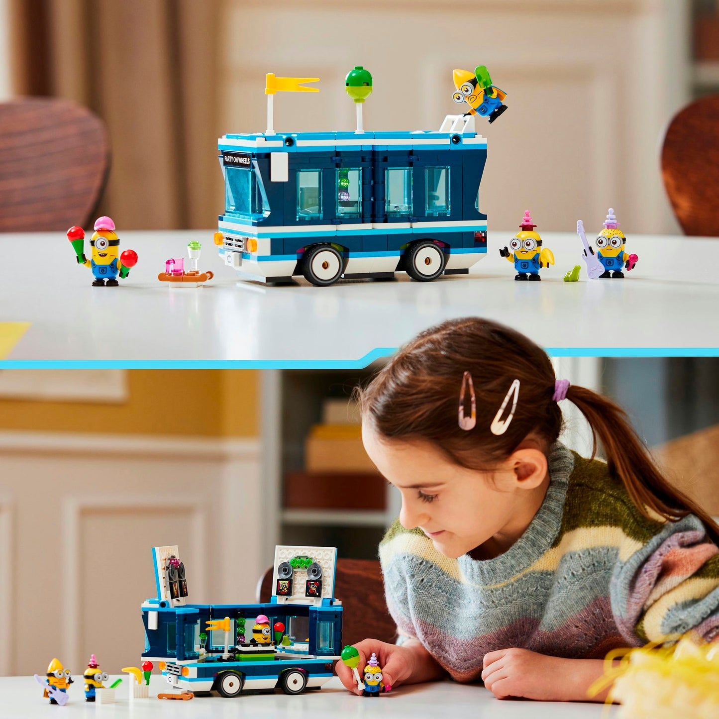 LEGO 75581 Minions und der Party Bus, Konstruktionsspielzeug