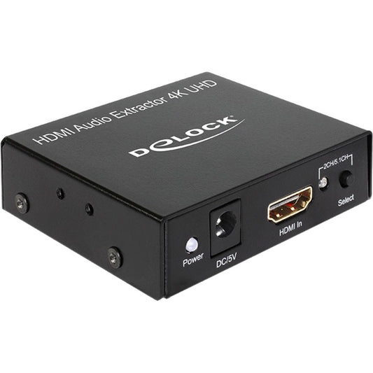 DeLOCK HDMI Stereo / 5.1 Kanal Audio Extractor 4K (schwarz)