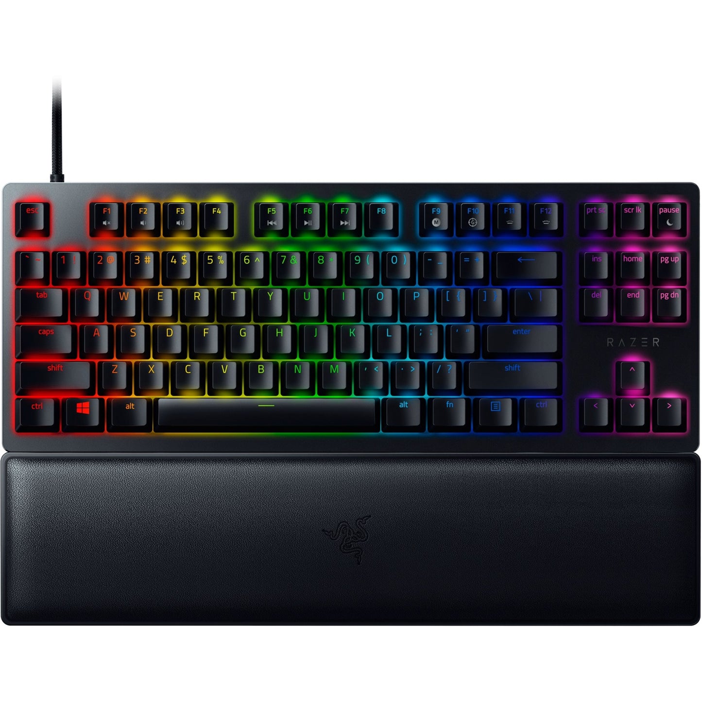 Razer Huntsman V2 TKL (schwarz, DE-Layout, Razer Clicky Optical (Purple))