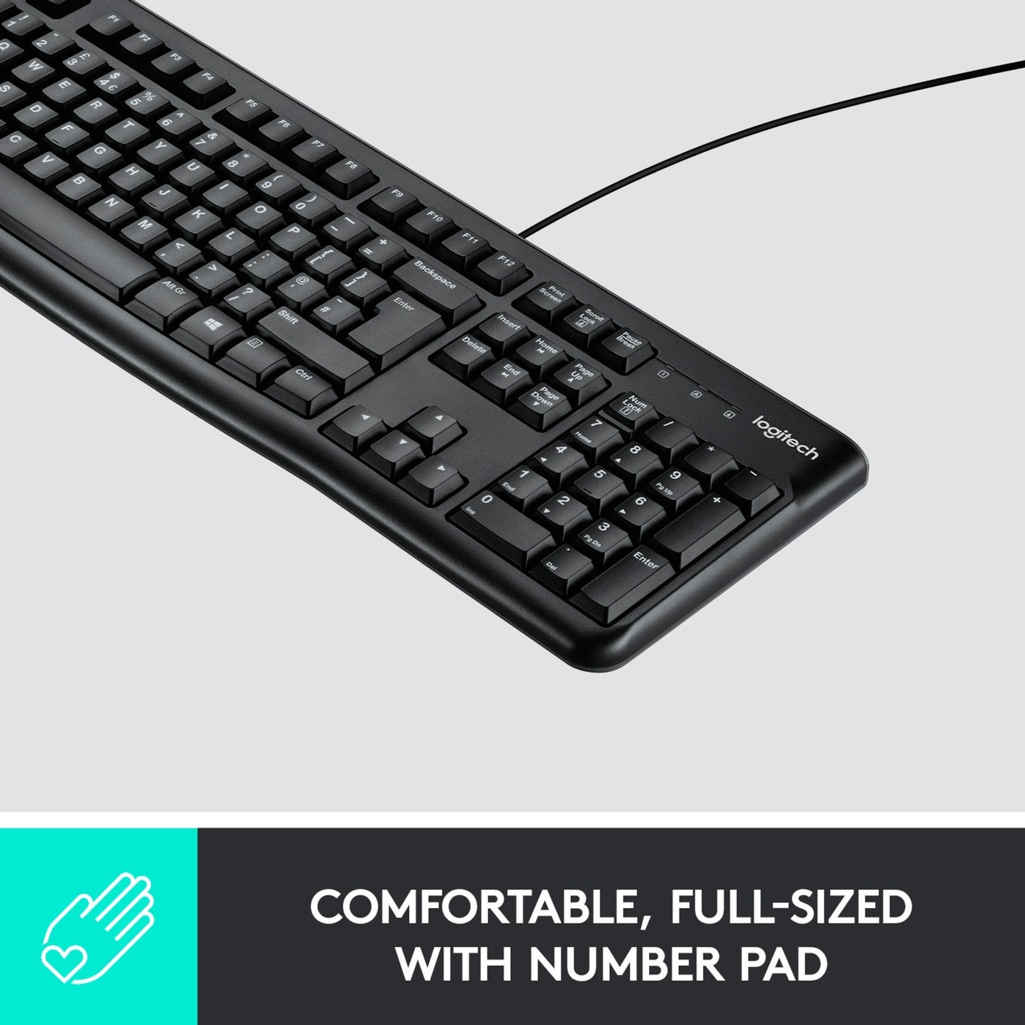 Logitech Keyboard K120 (schwarz, DE-Layout)