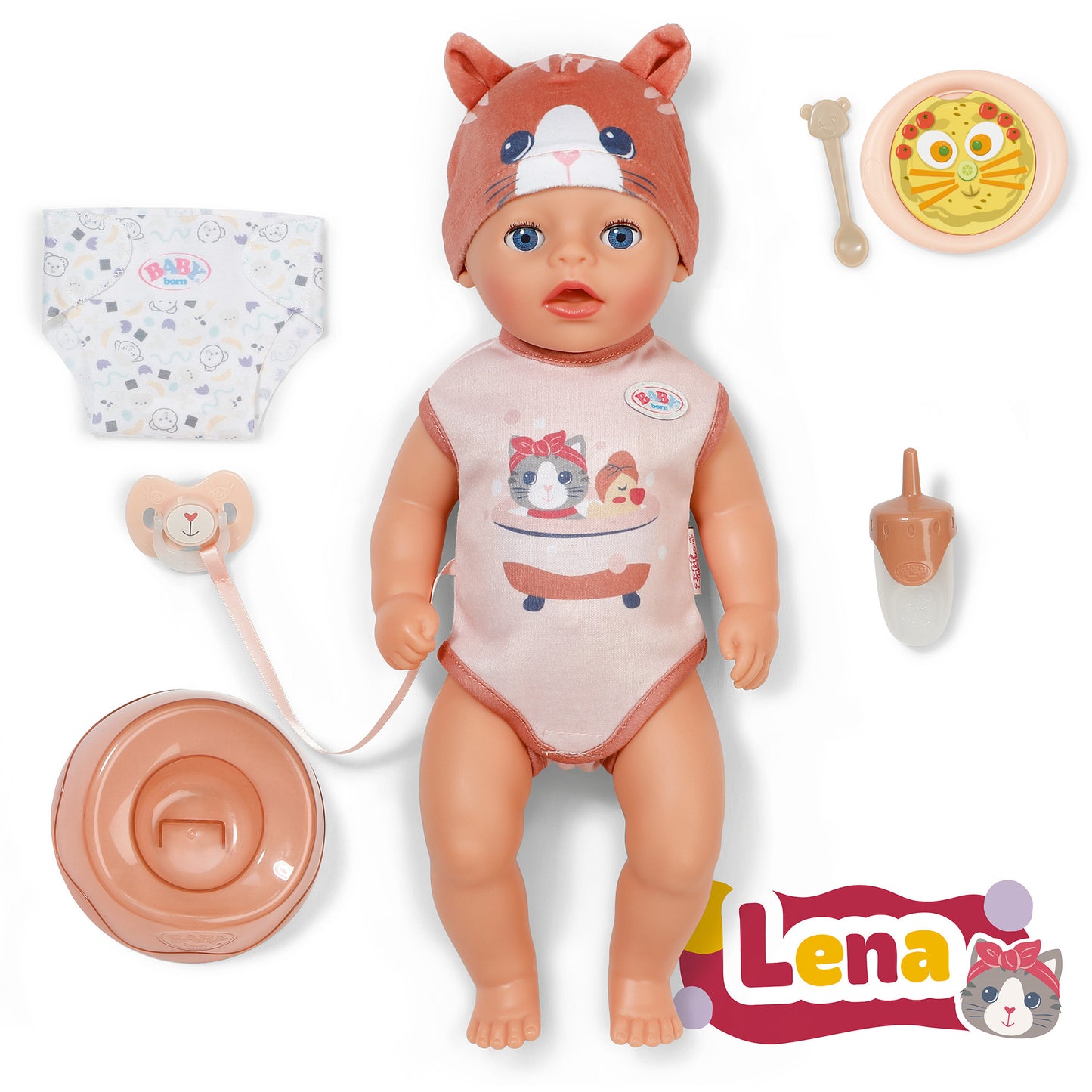 BABY born Lena Katze 36cm, Puppe