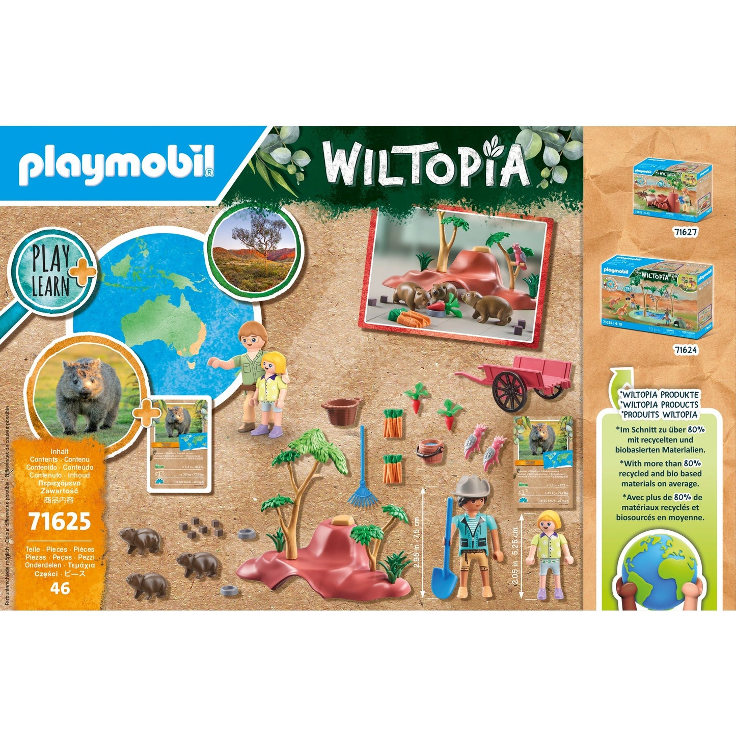 PLAYMOBIL 71625 Wiltopia Wombat Unterschlupf, Konstruktionsspielzeug