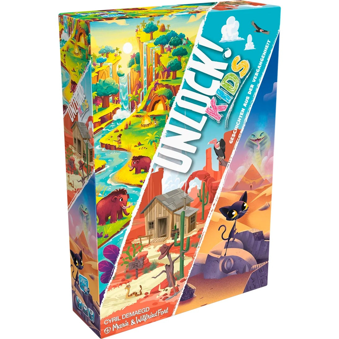 Asmodee Unlock! Kids - Geschichten aus der Vergangenheit, Kartenspiel