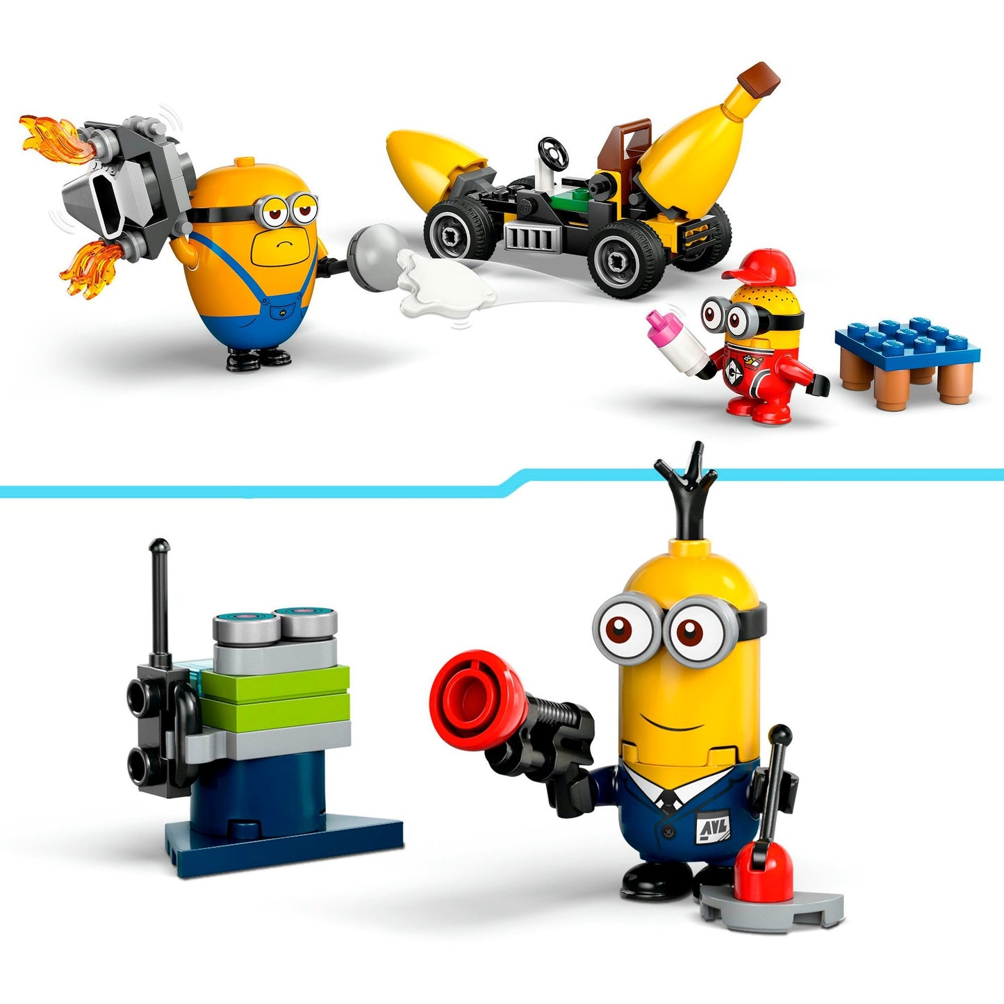 LEGO 75580 Minions und das Bananen Auto, Konstruktionsspielzeug