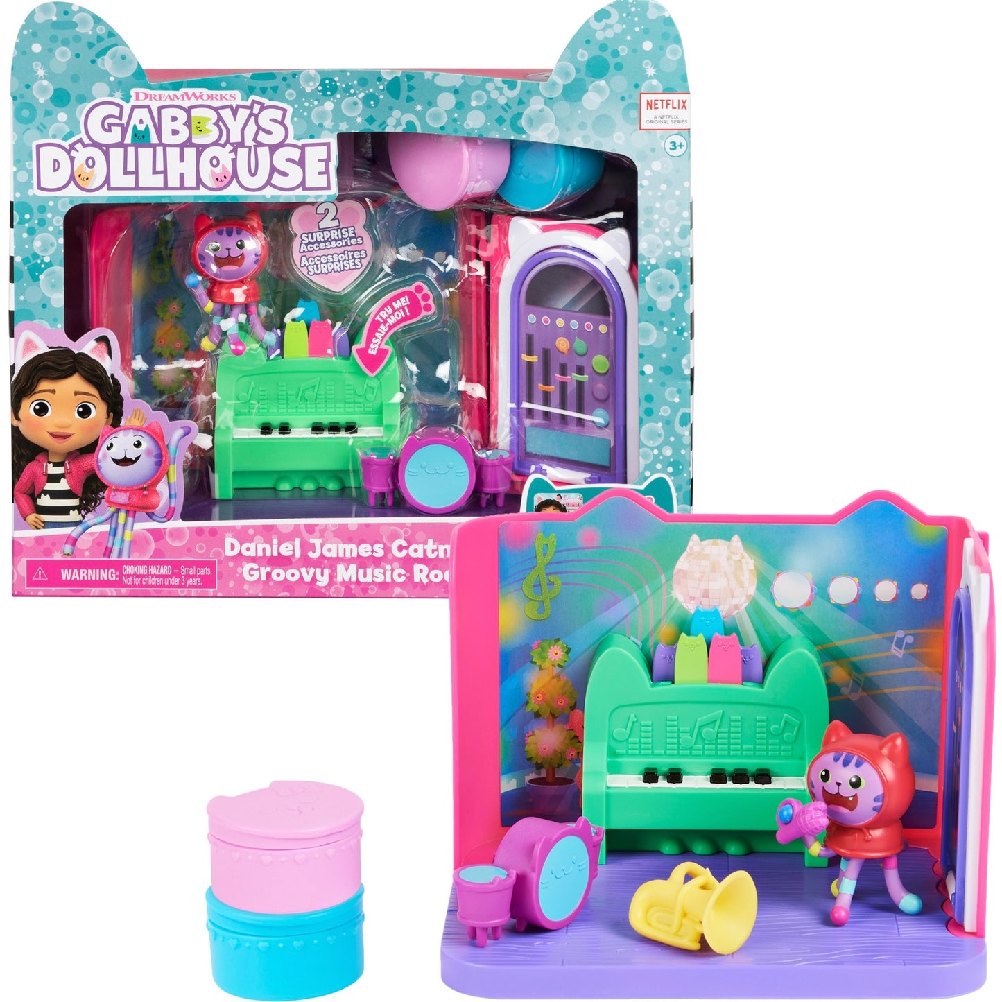 Spinmaster Gabby's Dollhouse Deluxe Room ? Groovy Music Room