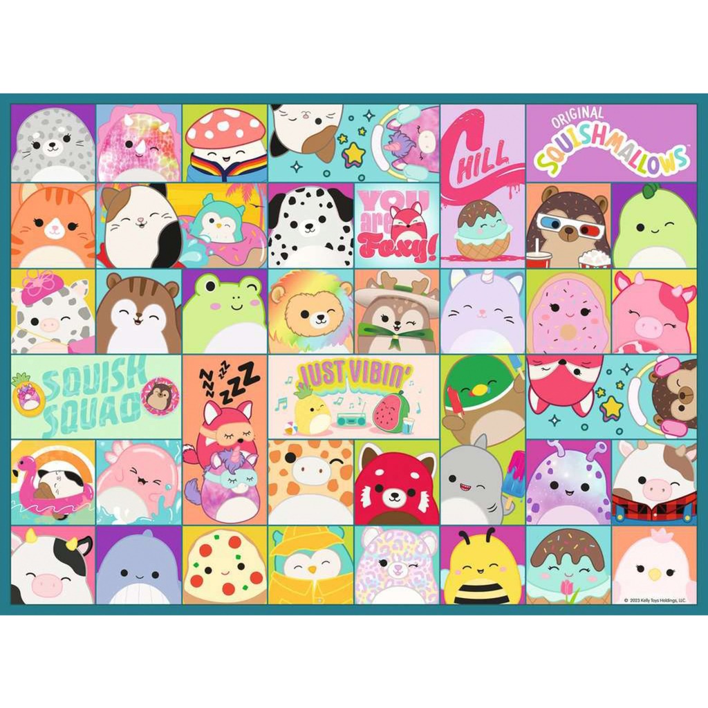 Ravensburger Kinderpuzzle Viele bunte Squishmallows (100 Teile)