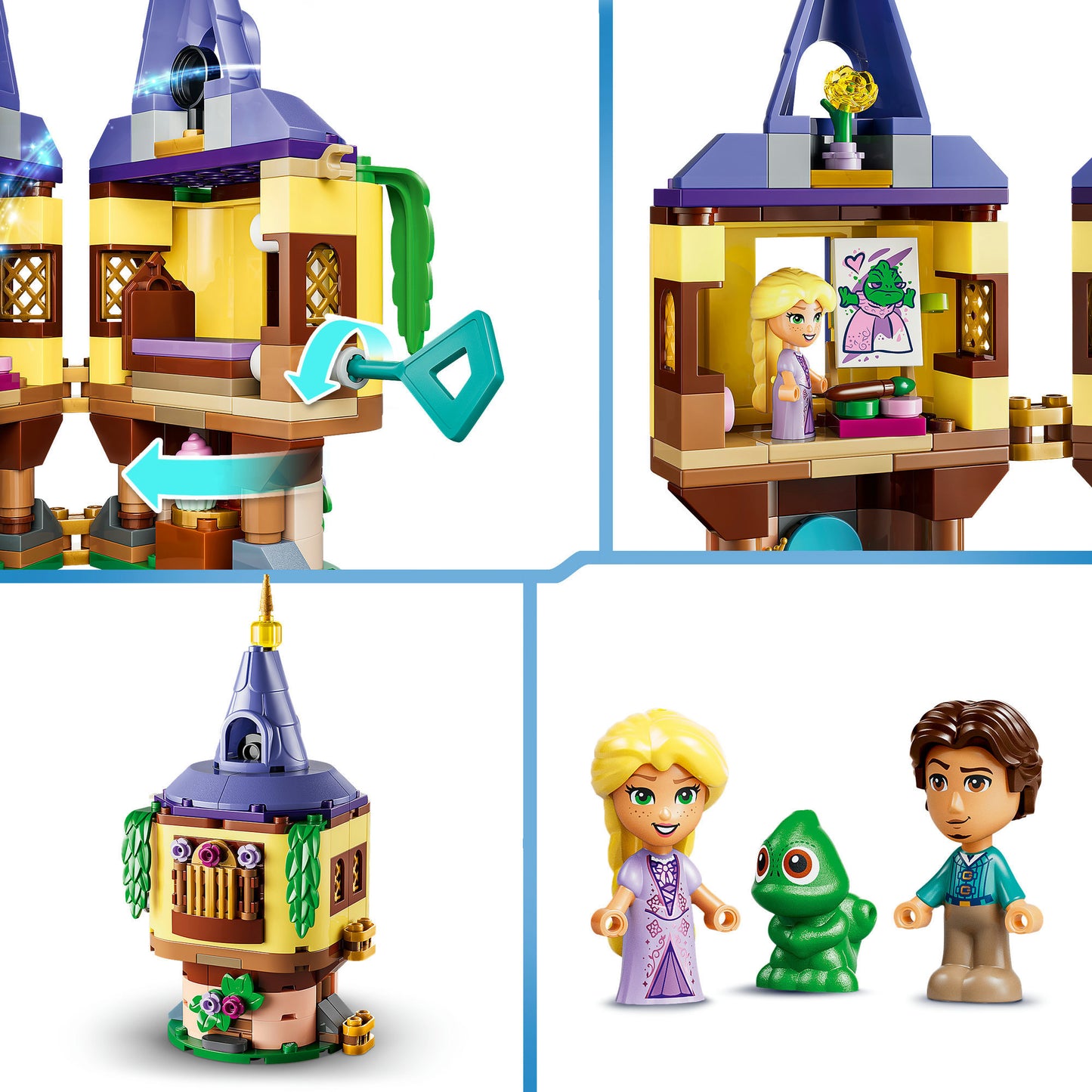 43294 Disney Princess Rapunzels Mini-Turm, Konstruktionsspielzeug