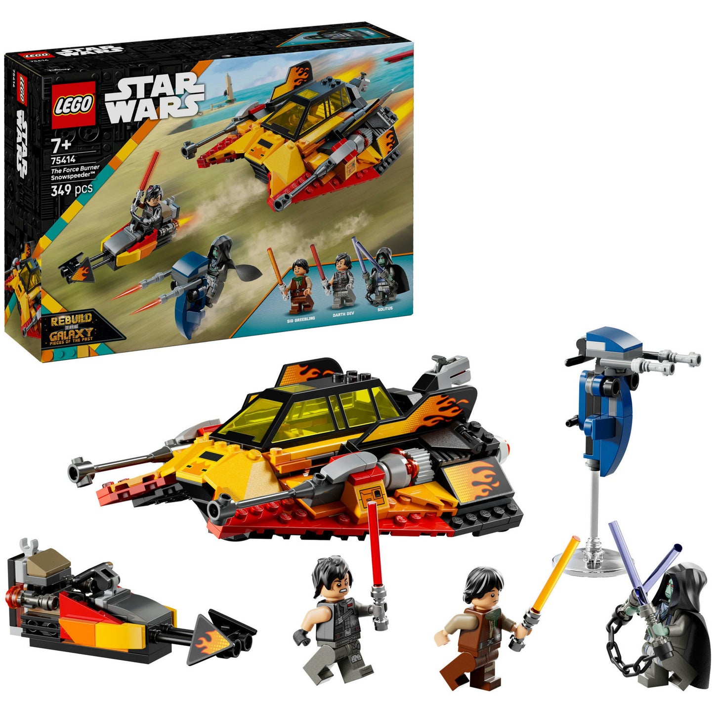 75414 Star Wars The Force Burner Snowspeeder, Konstruktionsspielzeug
