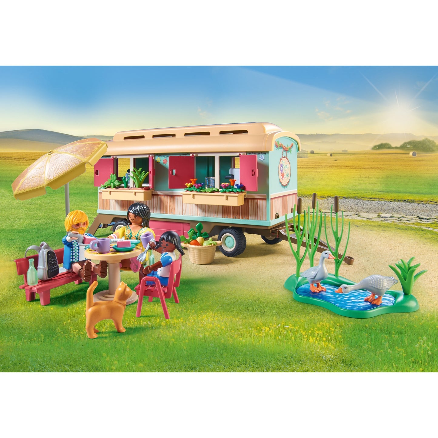PLAYMOBIL 71441 Country Gemütliches Bauwagencafé, Konstruktionsspielzeug