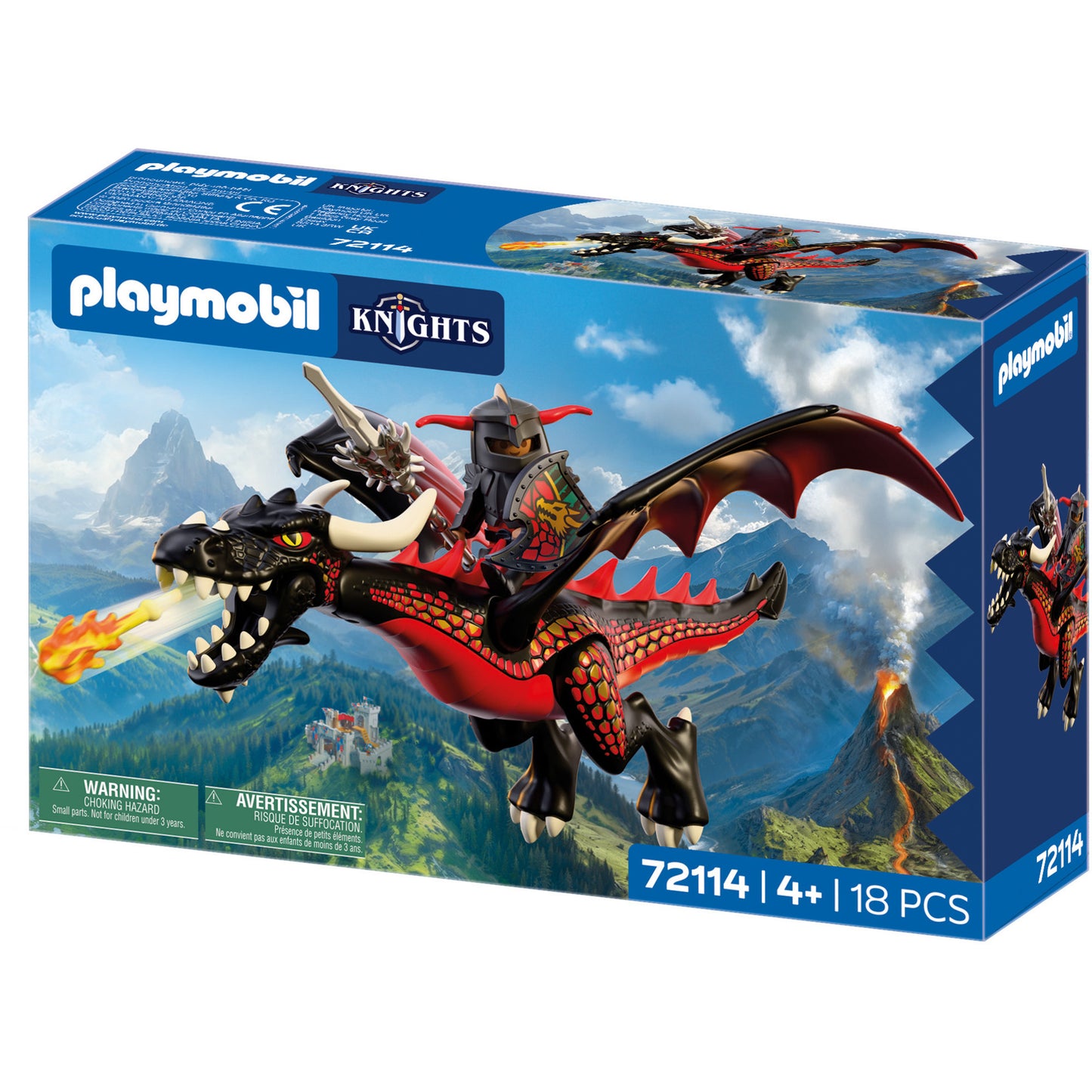 72114 Knights Schwarzer Drache, Konstruktionsspielzeug