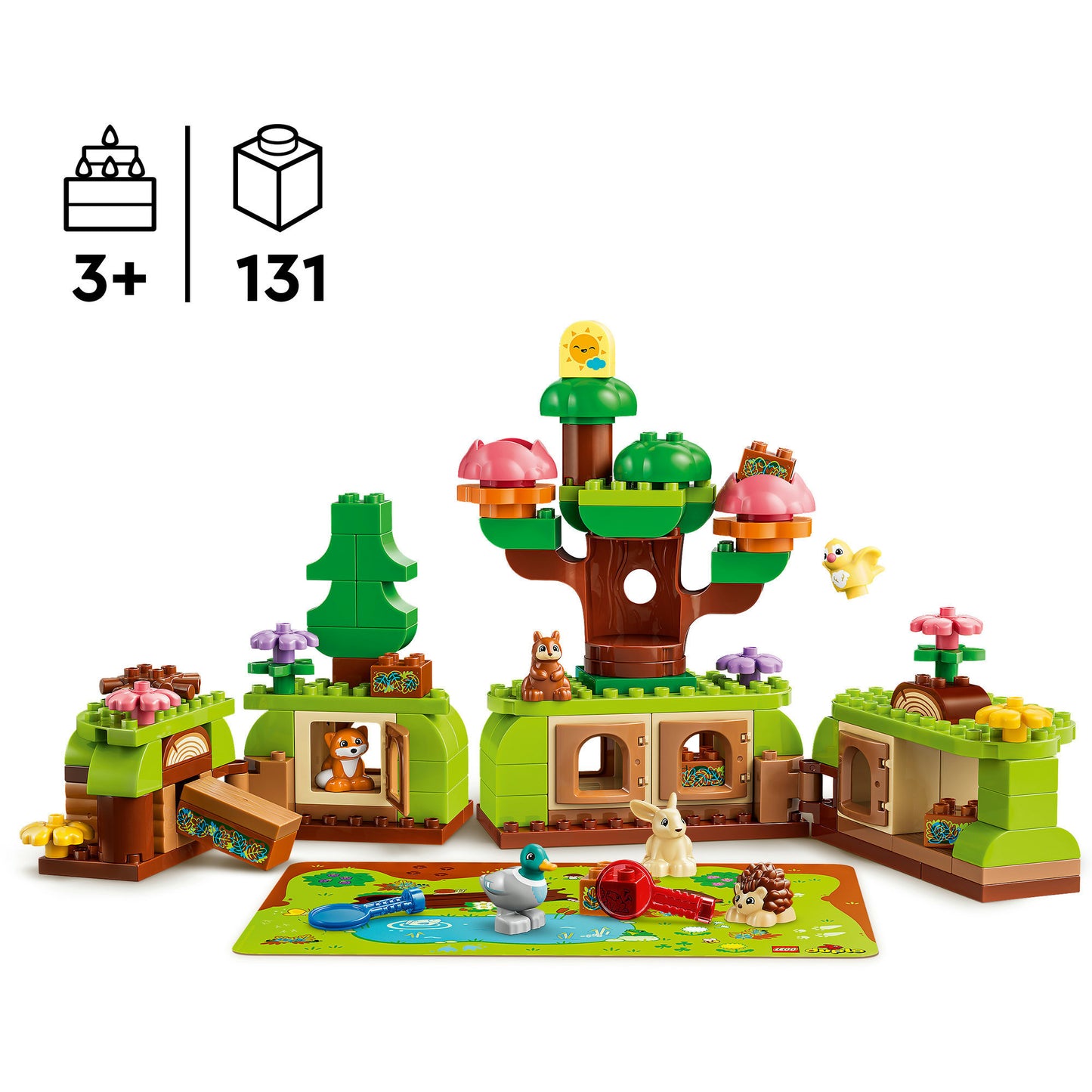 10480 DUPLO Town Wald mit wilden Tieren, Konstruktionsspielzeug