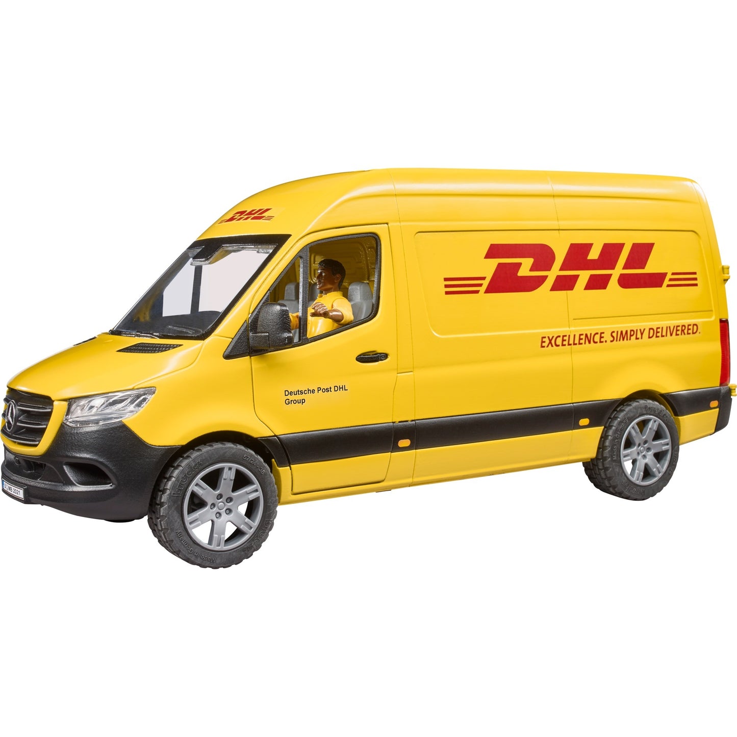 BRUDER MB Sprinter DHL mit Fahrer (gelb)