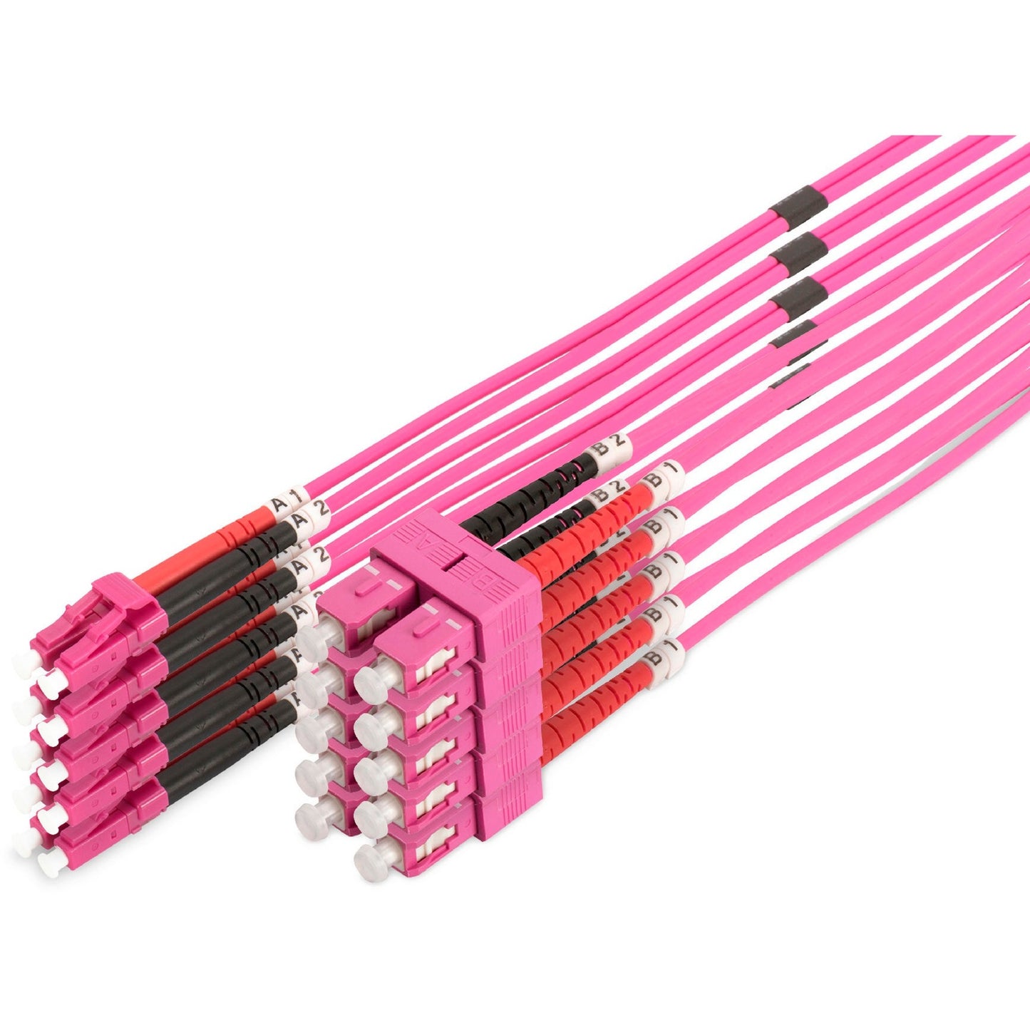 LWL Patchkabel, Duplex, LC > SC Stecker, Multimode OM4