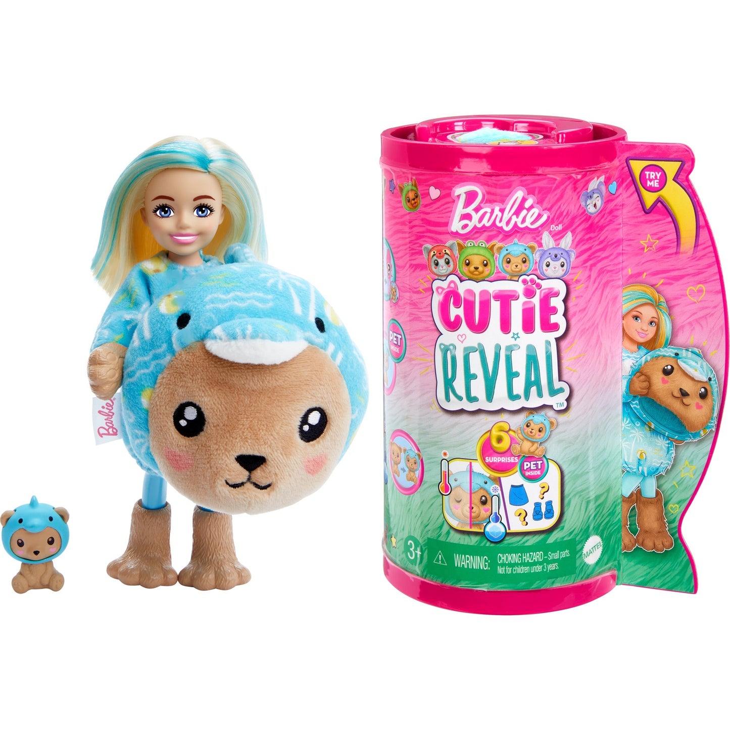 Barbie Barbie Cutie Reveal Chelsea Costume Cuties Serie - Teddy Dolphin