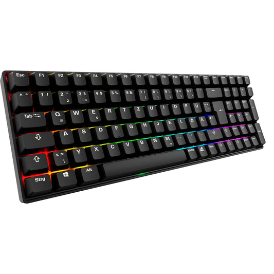 Sharkoon SKILLER SGK50 S2 PBT (schwarz, DE-Layout, Gateron G Pro 3.0 Yellow)