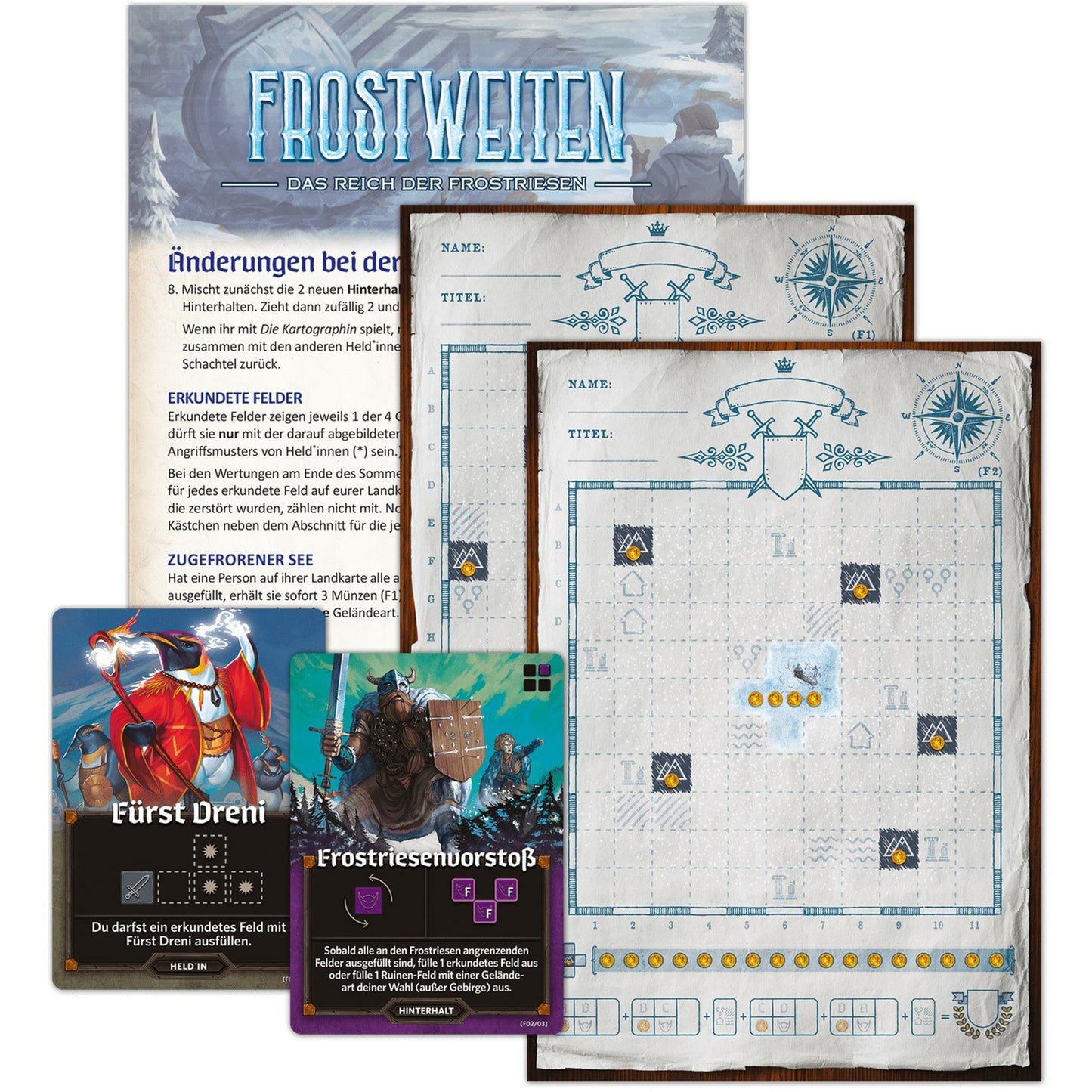 Der Kartograph & Die Kartographin: Ferne Expeditionen, Gesellschaftsspiel