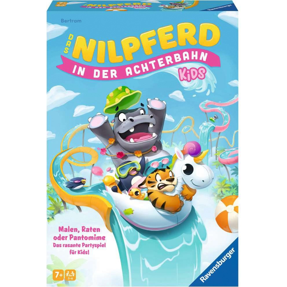 Ravensburger Das Nilpferd in der Achterbahn Kids, Partyspiel