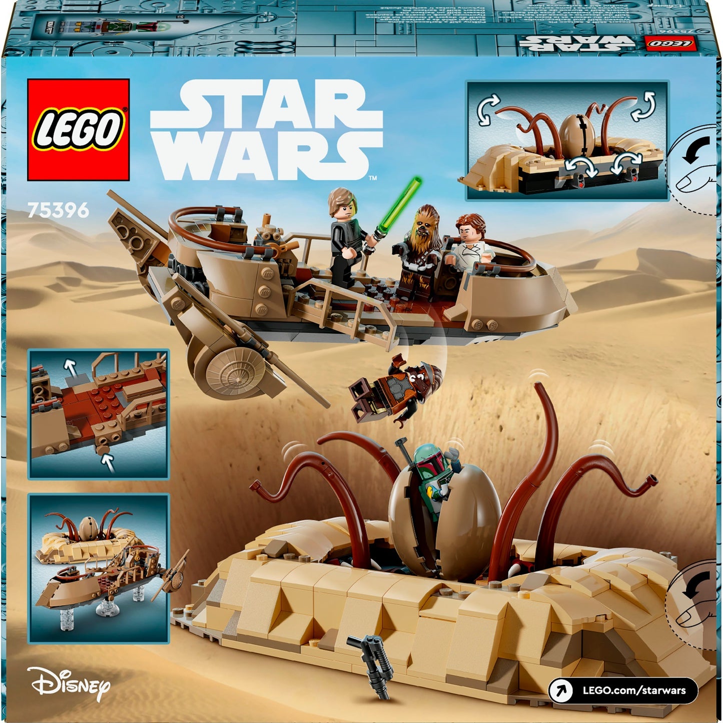 LEGO 75396 Star Wars Wüsten-Skiff und Sarlacc-Grube