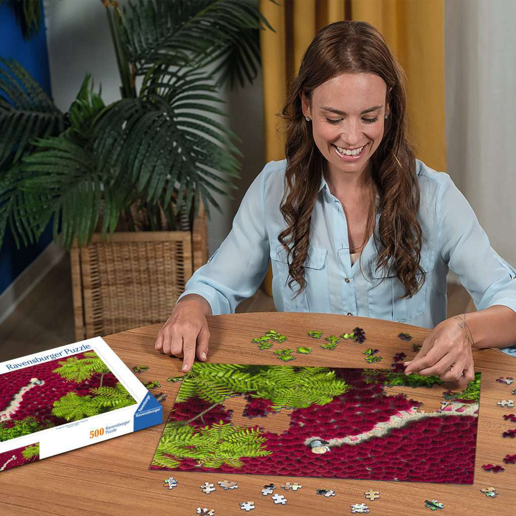 Puzzle Ein Meer aus Rot