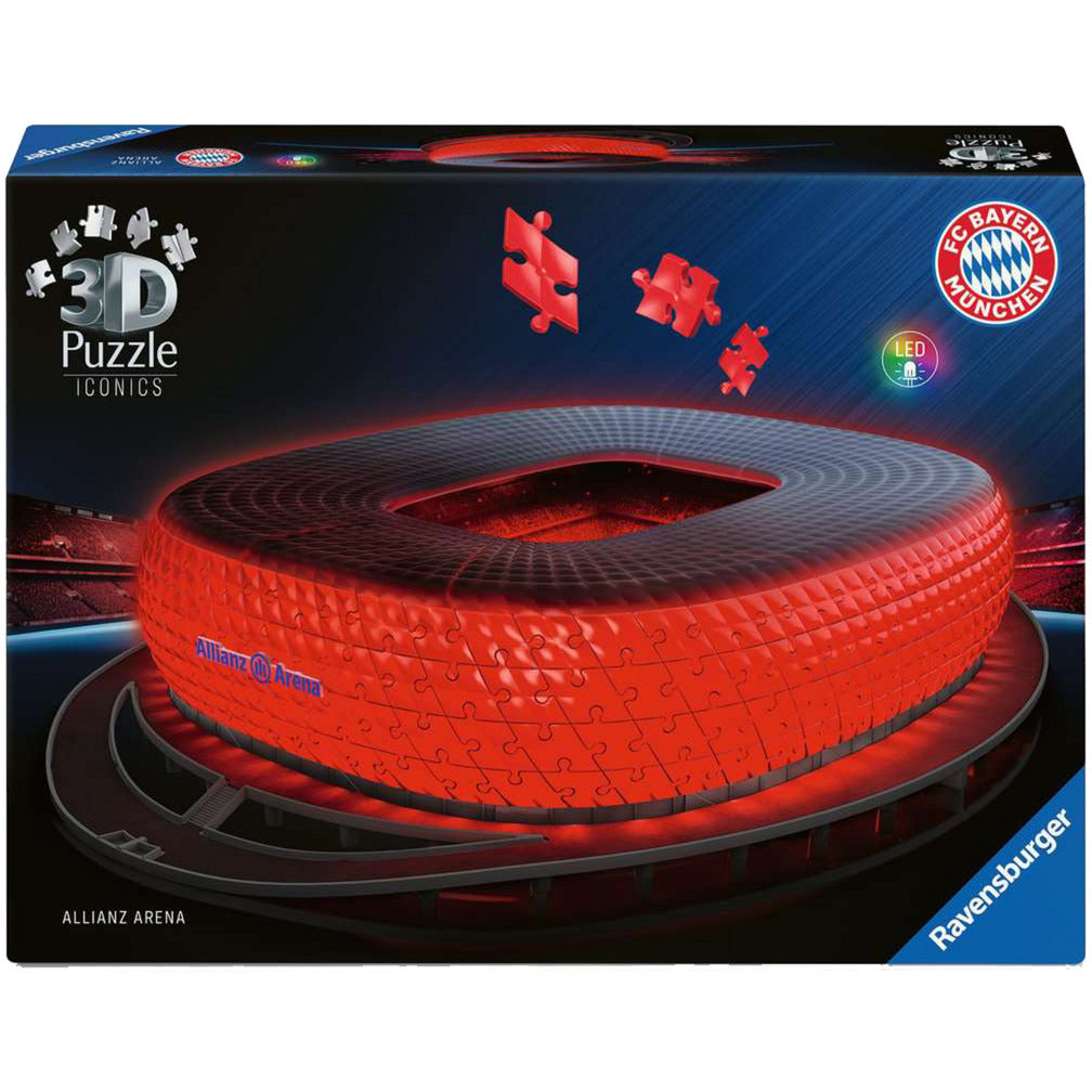 3D Puzzle Iconics: Allianz Arena - mit Licht