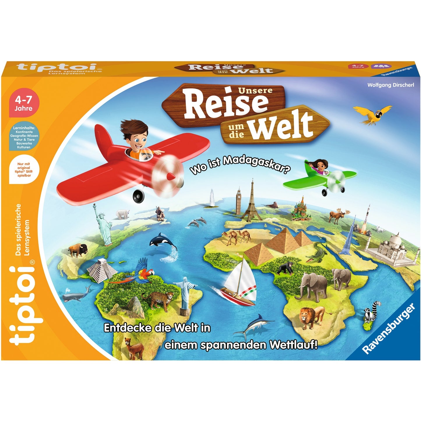 Ravensburger tiptoi Unsere Reise um die Welt, Brettspiel