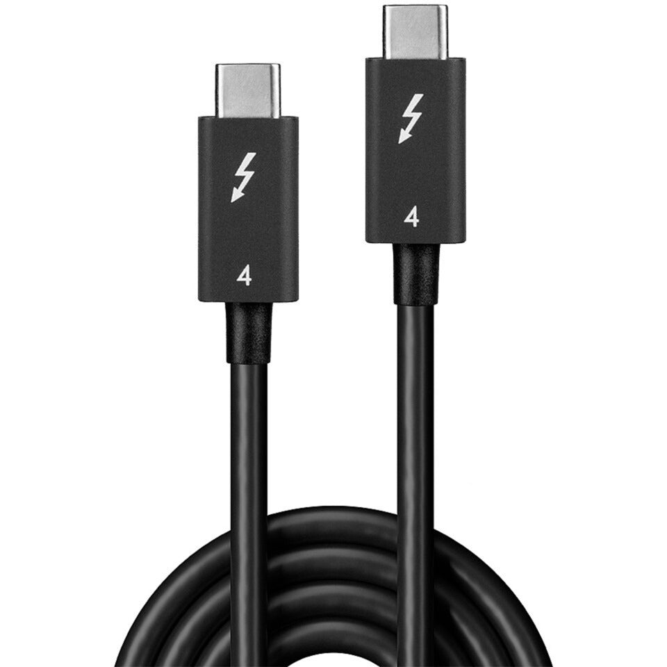 Lindy Thunderbolt 4 Kabel, 40 Gbit/s (schwarz, 1 Meter)