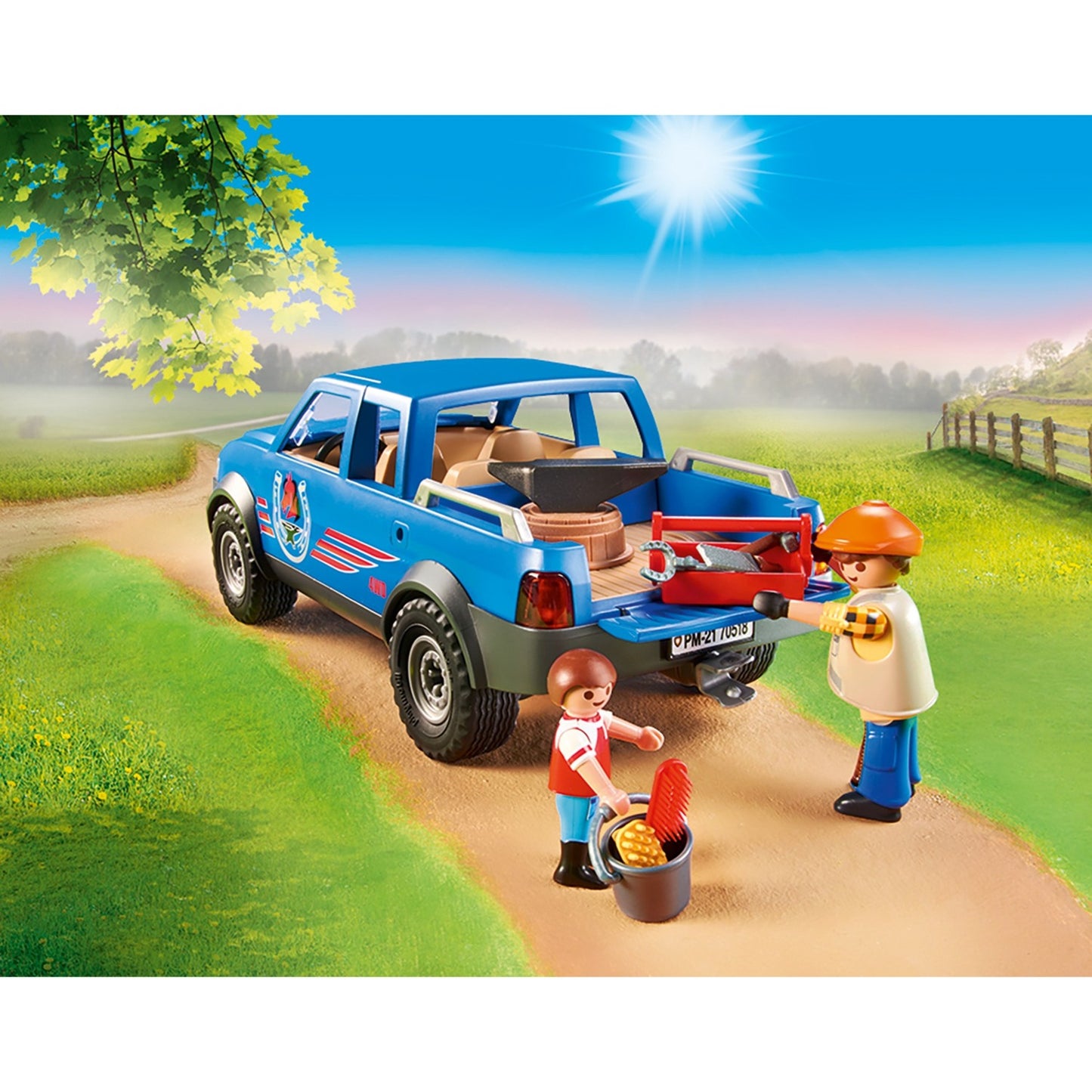 PLAYMOBIL 70518 Country Mobiler Hufschmied, Konstruktionsspielzeug