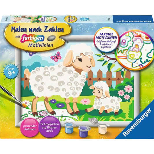 Ravensburger Malen nach Zahlen - Schaf mit Lämmchen