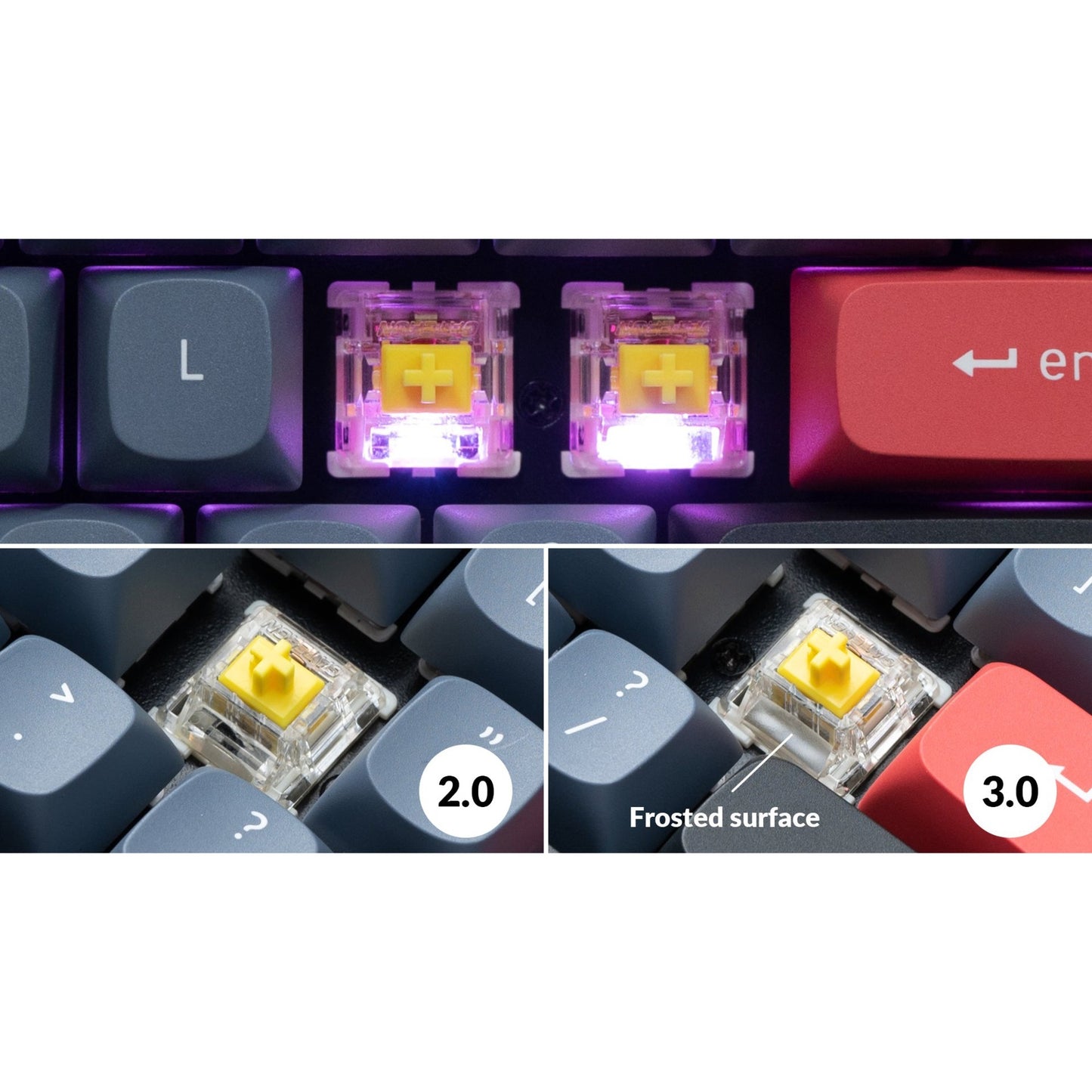 Keychron Gateron G Pro 3.0 Black Switch-Set (schwarz/transparent, 110 Stück)