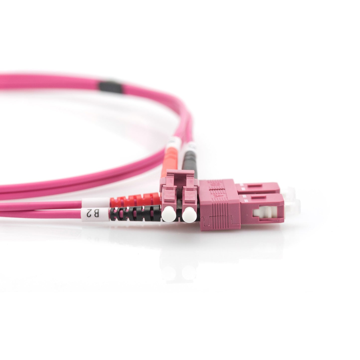 LWL Patchkabel, Duplex, LC > SC Stecker, Multimode OM4