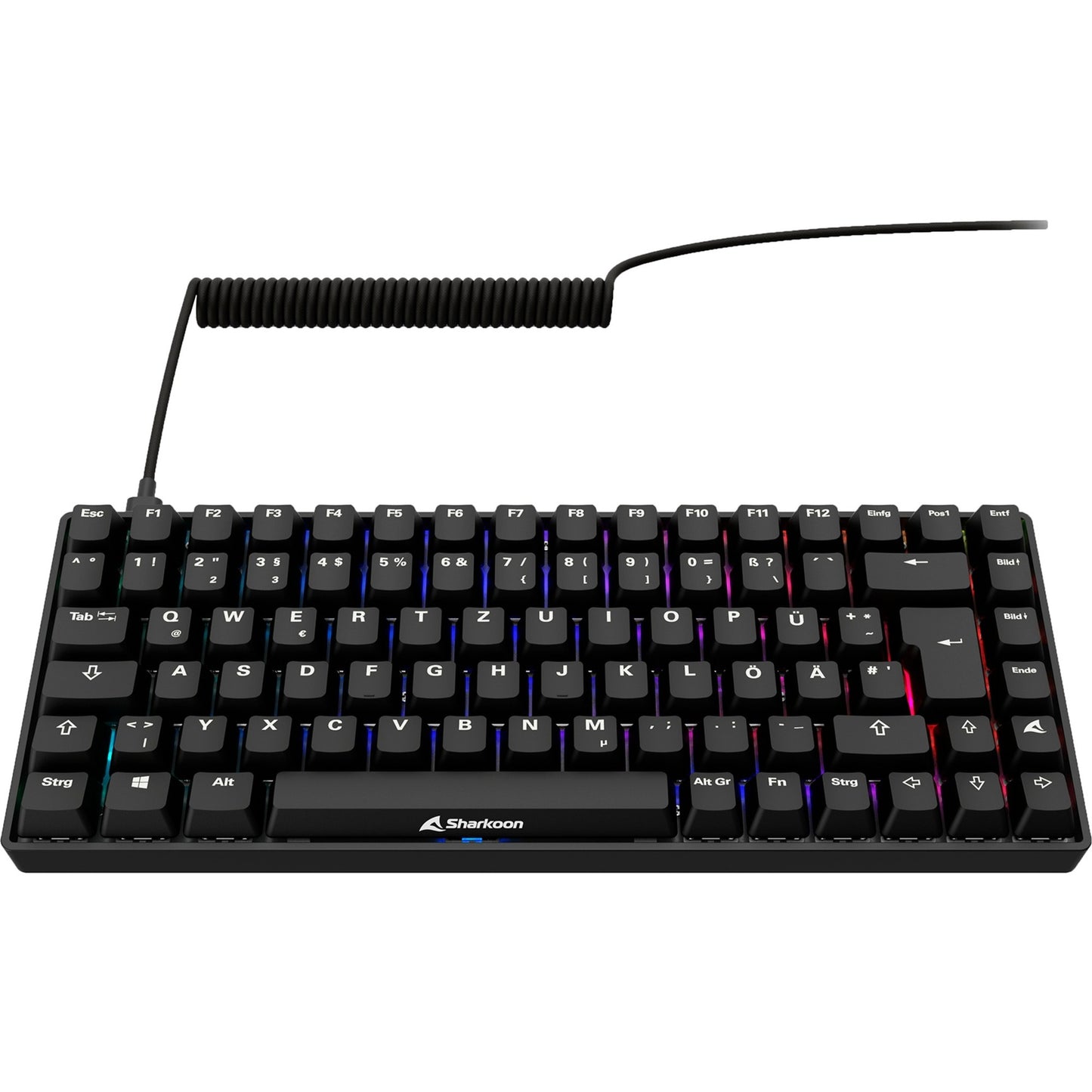 Sharkoon SKILLER SGK50 S3 PBT (schwarz, DE-Layout, Gateron G Pro 3.0 Yellow)