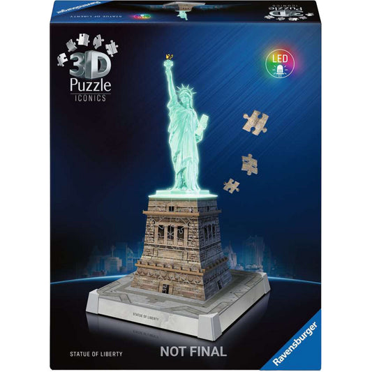 3D Puzzle Iconics: Freiheitsstatue - mit Licht