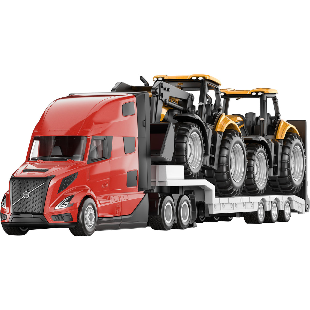 1785 SUPER Volvo Lkw mit JCB Traktoren, Modellfahrzeug