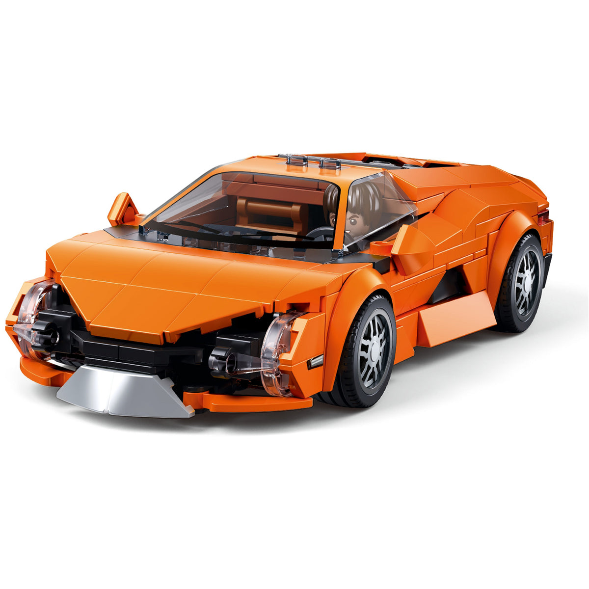 ModelBricks Oranger Sportwagen, Konstruktionsspielzeug