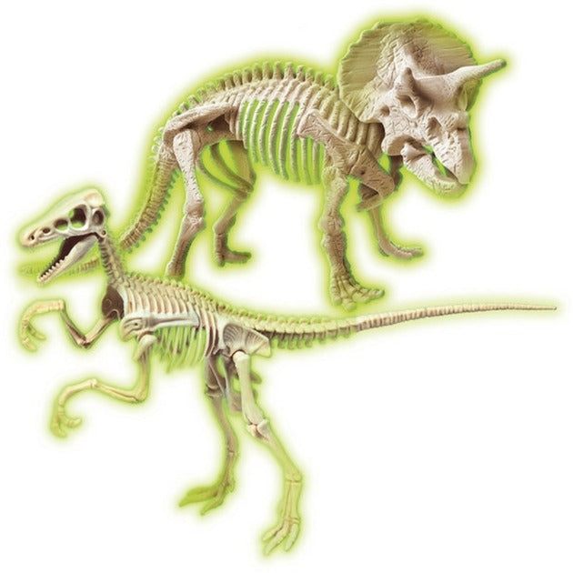 Clementoni Jurassic World 3 - Ausgrabungs-Set Triceratops & Velociraptor