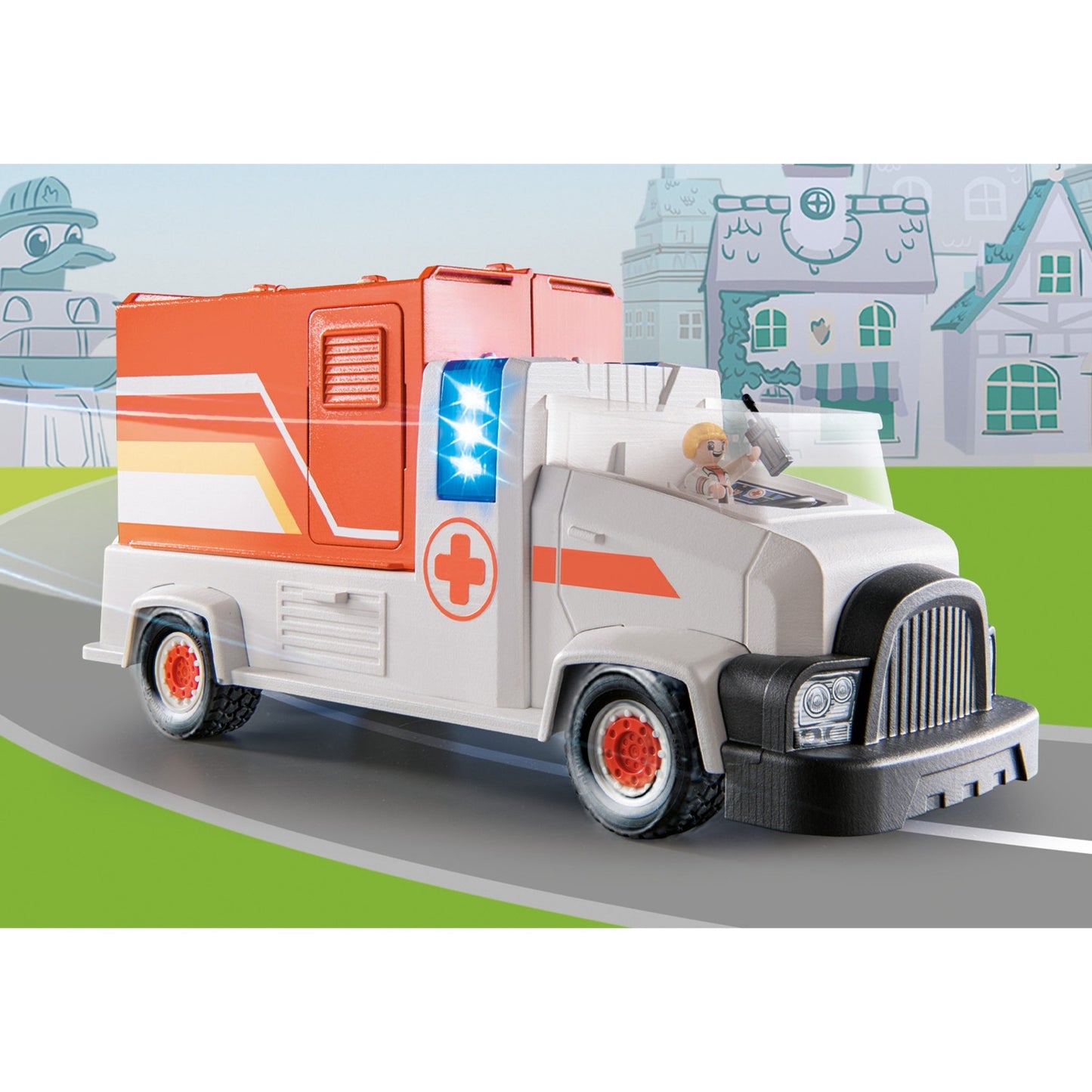 PLAYMOBIL 70913 DUCK ON CALL Notarzt Truck, Konstruktionsspielzeug