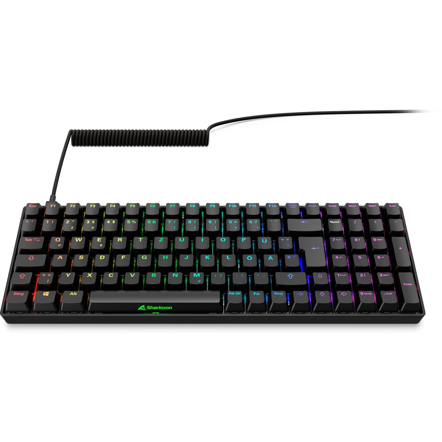 Sharkoon SKILLER SGK50 S2 (schwarz, DE-Layout, Gateron Red)