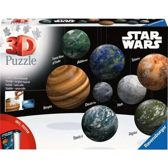 Ravensburger 3D Puzzleball Sortiment: Himmelskörper der Star Wars Galaxie