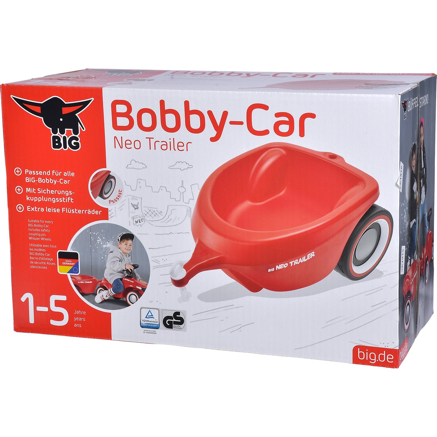 BIG Bobby-Car-Neo Trailer (rot)
