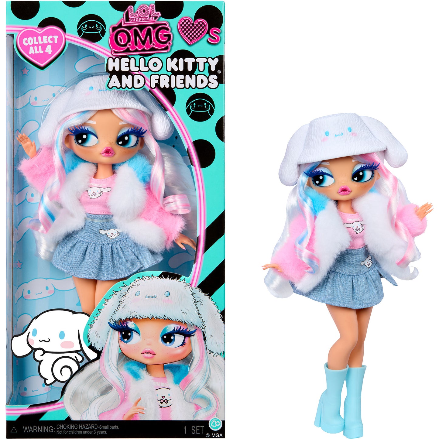 L.O.L. Surprise O.M.G. Loves Hello Kitty & Friends - Cinnamoroll, Puppe