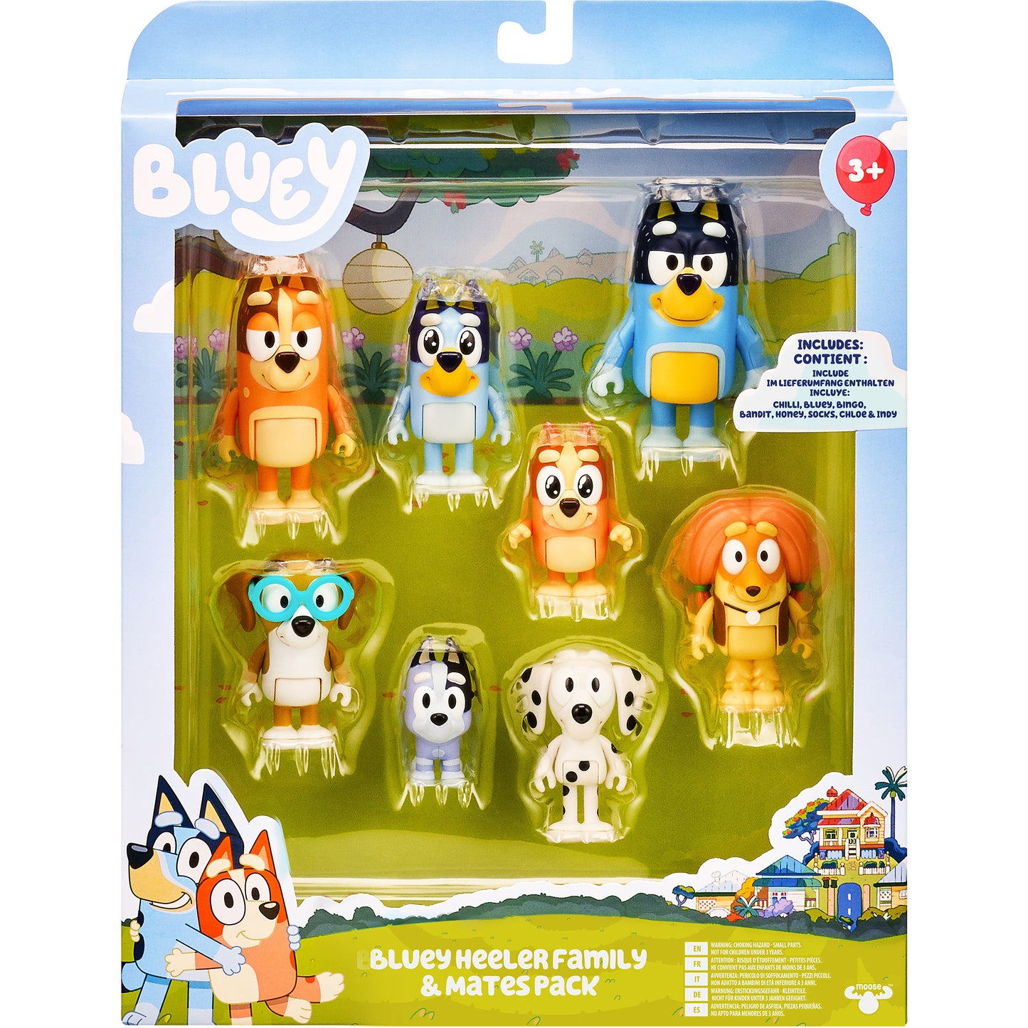 Bluey - 8-Figuren Mega-Pack, Spielgebäude