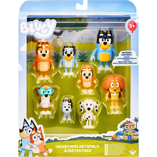 Bluey - 8-Figuren Mega-Pack, Spielgebäude