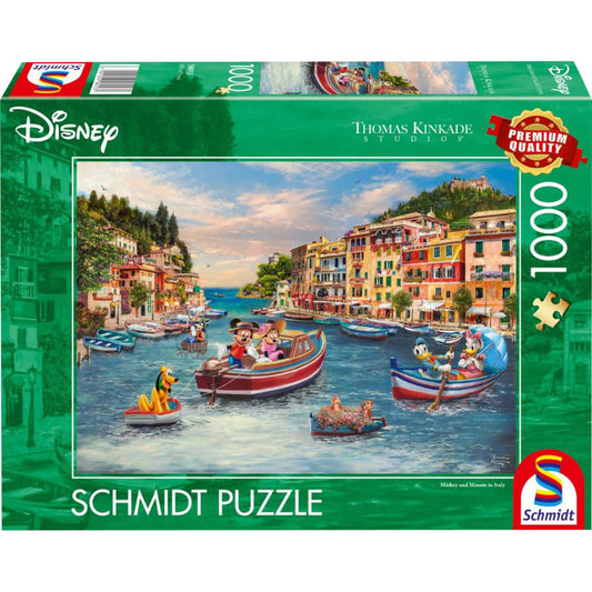 Thomas Kinkade Studios: Disney - Mickey and Minnie in Italy, Puzzle