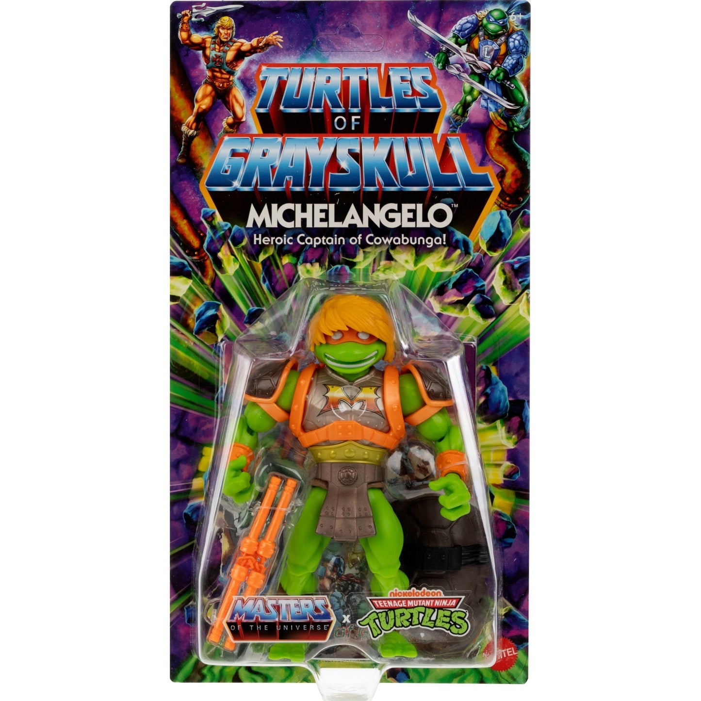 Mattel Masters of the Universe Origins Turtles of Grayskull Michelangelo