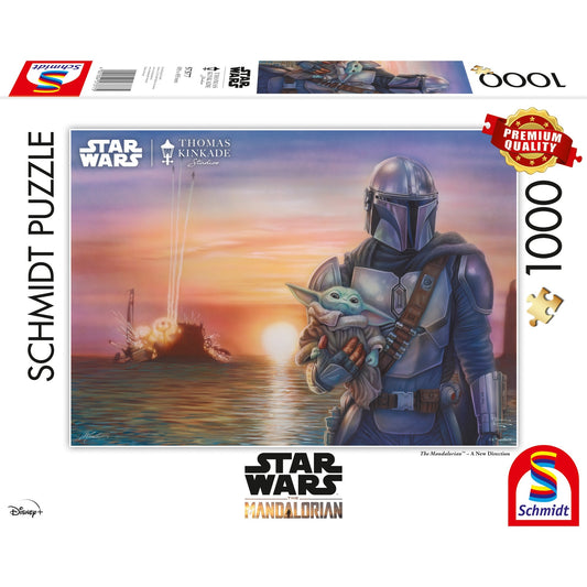 Schmidt Spiele Thomas Kinkade Studios: Star Wars The Mandalorian - A New Direction (1000 Teile)