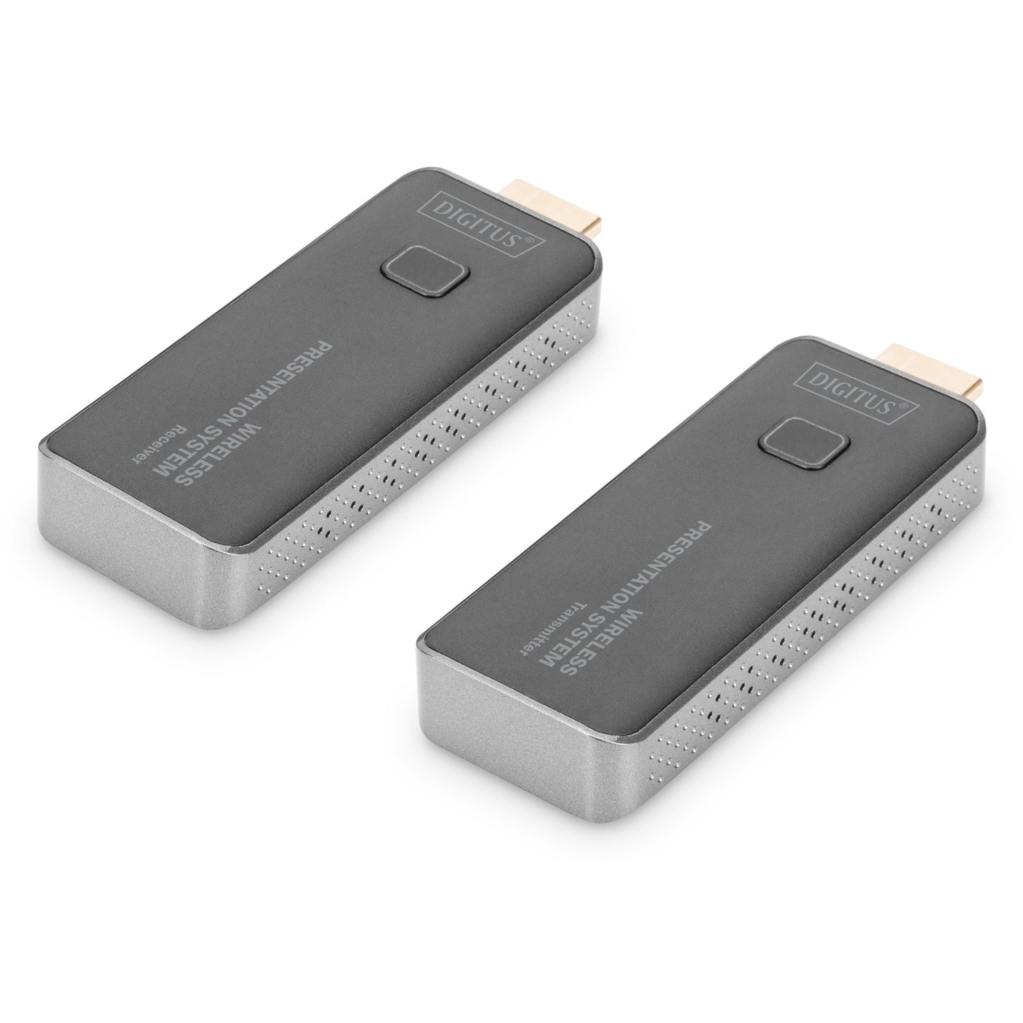 Digitus Click & Present Mini - Wireless DS-55319, HDMI Verlängerung (schwarz/silber, Sendeeinheit + Empfängereinheit)