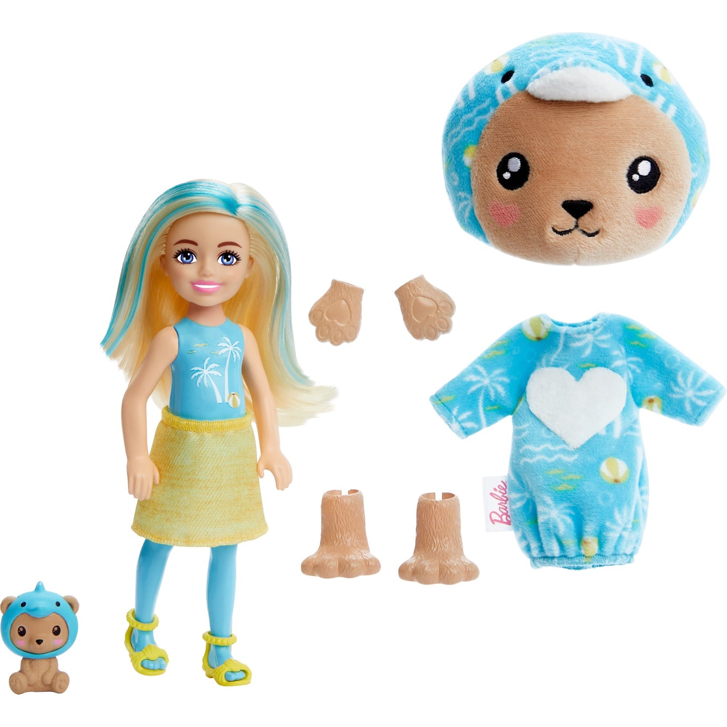 Barbie Barbie Cutie Reveal Chelsea Costume Cuties Serie - Teddy Dolphin