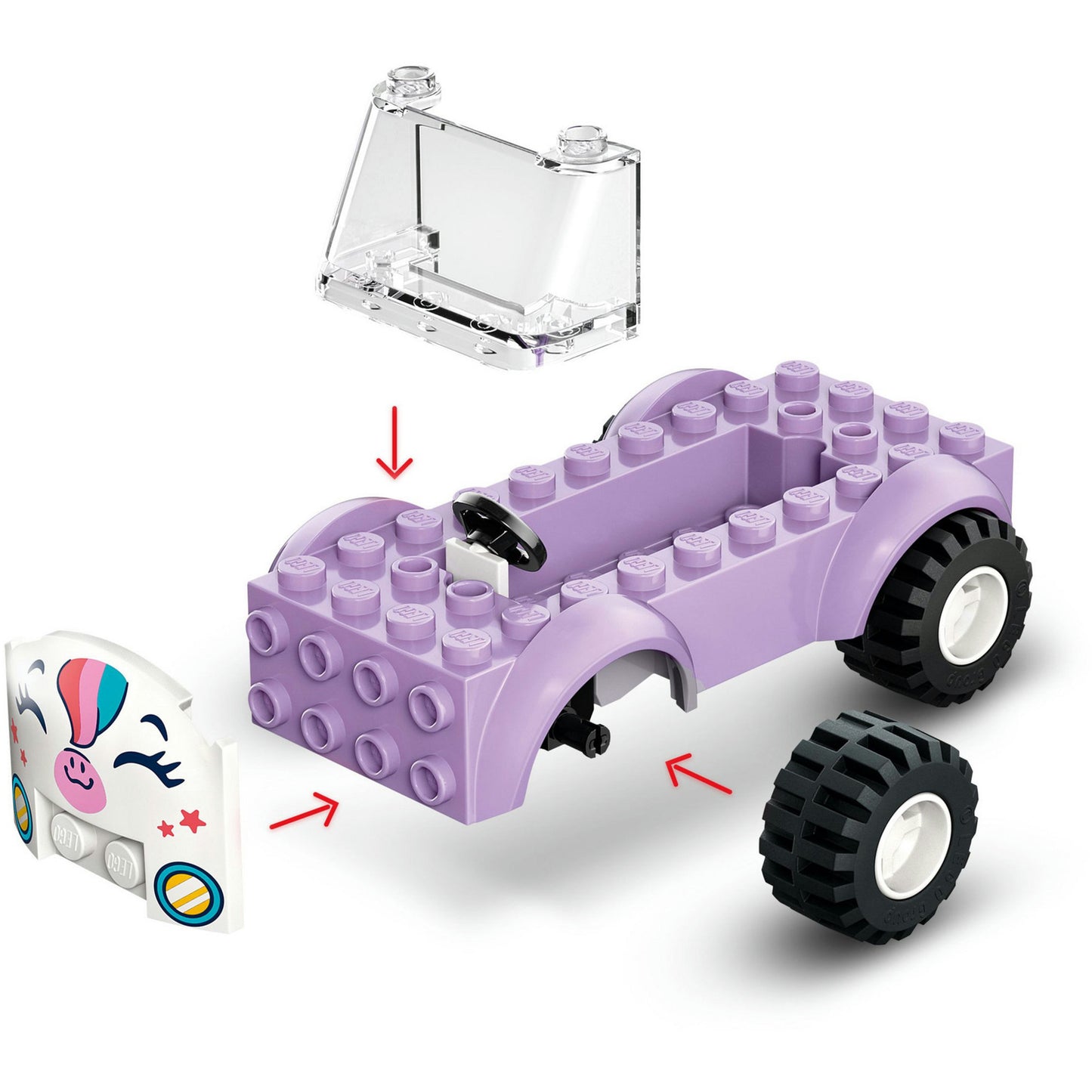 42675 Friends Einhorn-Kuchenlieferwagen, Konstruktionsspielzeug